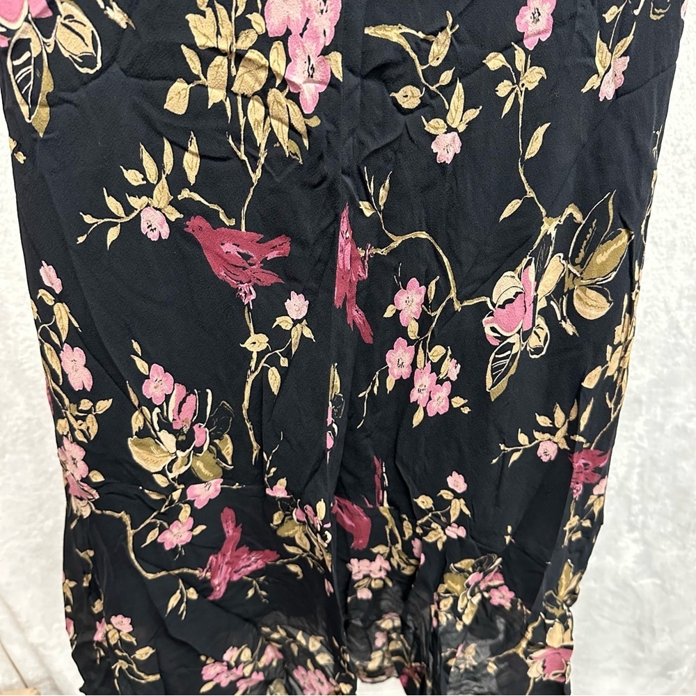 Johnathan Martin women floral silk dress asymmetric whimsigoth fairy grunge 12 - Picture 7 of 10